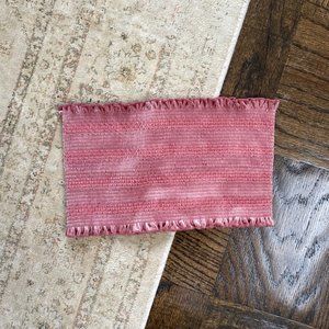 Pink ruched bandeau